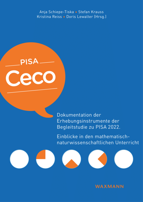 Titelseite zu PISA Ceco. Dokumentation der Erhebungsinstrumente der Begleitstudie zu PISA 2022. Einblicke in den mathematisch-naturwissenschaftlichen Unterricht